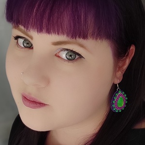 Witchy fülbevaló - ékszer - fülbevaló - lógó csepp fülbevaló - Meska.hu