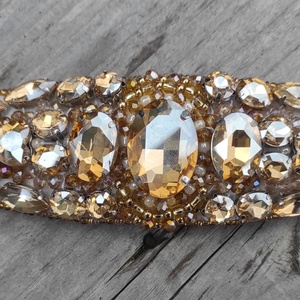 101. Champagne millionaire karkötő - ékszer - karkötő - széles karkötő - Meska.hu