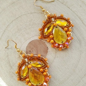 Sunny fülbevaló - ékszer - fülbevaló - lógó fülbevaló - Meska.hu