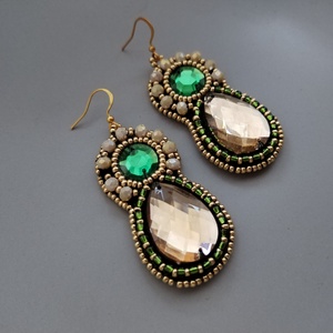 Renaissance beauty fülbevaló - ékszer - fülbevaló - lógó csepp fülbevaló - Meska.hu