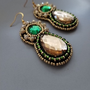 Renaissance beauty fülbevaló - ékszer - fülbevaló - lógó csepp fülbevaló - Meska.hu