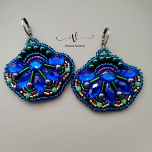 Dream peacock fülbevaló - ékszer - fülbevaló - lógó fülbevaló - Meska.hu