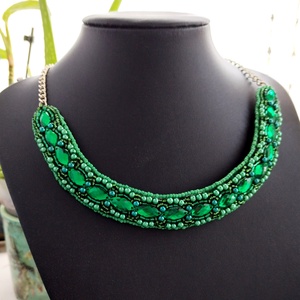 Green dream nyaklánc - ékszer - nyaklánc - medál nélküli nyaklánc - Meska.hu