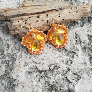 Sunny fülbevaló - ékszer - fülbevaló - lógó fülbevaló - Meska.hu