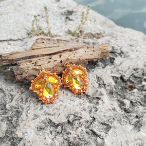 Sunny fülbevaló - ékszer - fülbevaló - lógó fülbevaló - Meska.hu