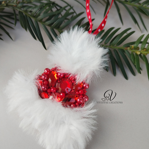 Téli sapi karácsonyi dísz  - karácsony - karácsonyi lakásdekoráció - karácsonyi lakásdíszek - Meska.hu