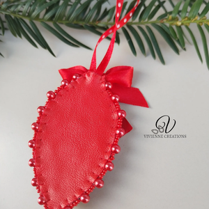 Csúcsos karácsonyi dísz  - karácsony - karácsonyi lakásdekoráció - karácsonyi lakásdíszek - Meska.hu