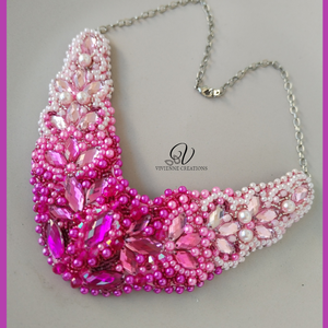 203. Flamingo sparkle - ékszer - nyaklánc - statement nyaklánc - Meska.hu
