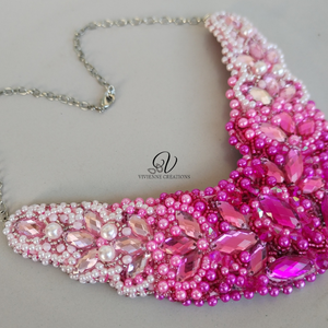 203. Flamingo sparkle - ékszer - nyaklánc - statement nyaklánc - Meska.hu