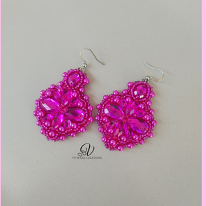 Selithra-pink fülbevaló -  - Meska.hu