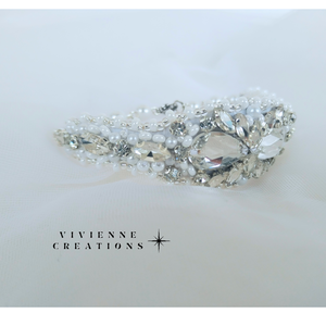 Mirel strasszköves karkötő , Esküvő, Ékszer, Karkötő & Csuklódísz, Gyöngyfűzés, gyöngyhímzés, MESKA