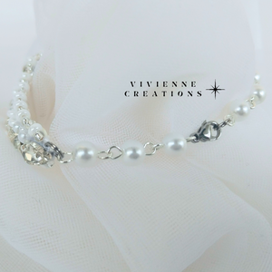 Mirel strasszköves karkötő  - esküvő - ékszer - karkötő & csuklódísz - Meska.hu