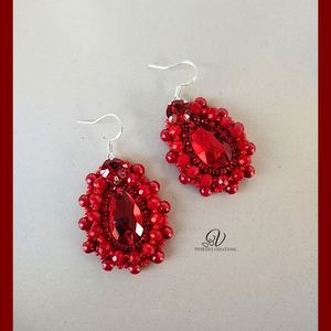 Elyra fülbevaló - ékszer - fülbevaló - lógó csepp fülbevaló - Meska.hu