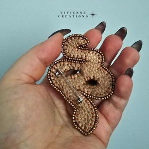 Kígyó bross - ékszer - kitűző és bross - Meska.hu