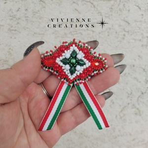 Egyedi Kokárda  - ékszer - kitűző és bross - Meska.hu