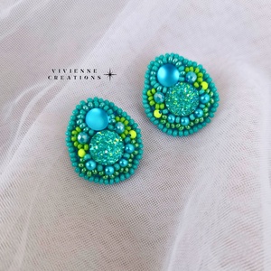 Juno beszúrós fülbevaló - ékszer - fülbevaló - pötty fülbevaló - Meska.hu