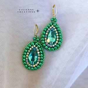 Sparkle Arielle fülbevaló - ékszer - fülbevaló - lógó csepp fülbevaló - Meska.hu