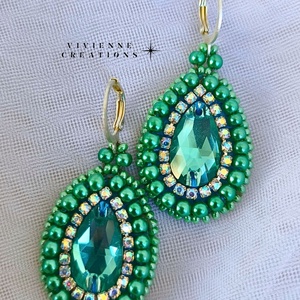 Sparkle Arielle fülbevaló - ékszer - fülbevaló - lógó csepp fülbevaló - Meska.hu