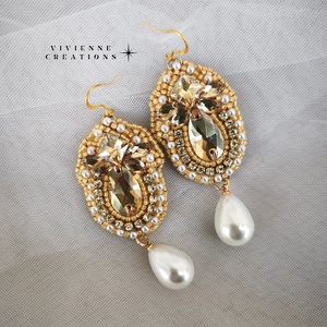 Valerie fülbevaló  - ékszer - fülbevaló - lógó fülbevaló - Meska.hu