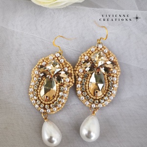 Valerie fülbevaló  - ékszer - fülbevaló - lógó fülbevaló - Meska.hu