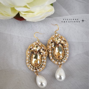 Valerie fülbevaló  - ékszer - fülbevaló - lógó fülbevaló - Meska.hu