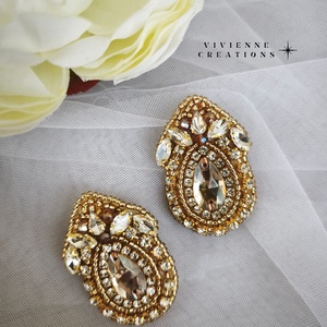 Adeline fülbevaló - ékszer - fülbevaló - pötty fülbevaló - Meska.hu