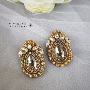 Adeline fülbevaló - ékszer - fülbevaló - pötty fülbevaló - Meska.hu