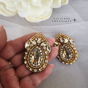 Adeline fülbevaló - Meska.hu