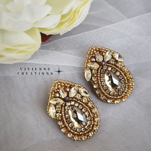 Adeline fülbevaló - ékszer - fülbevaló - pötty fülbevaló - Meska.hu