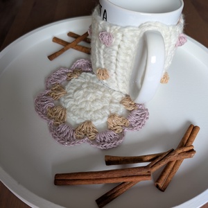 Bögremelegítő + alátét szett - otthon & életmód - konyhafelszerelés, tálalás - tálalás - bögre & csésze - Meska.hu