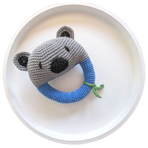 Koalás horgolt baba csörgő - Meska.hu