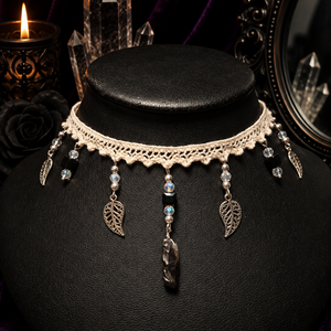 TITANIA choker kvarc kristály medállal - Meska.hu