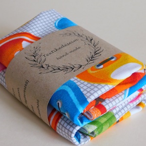 Textil szalvéta 2db/ szett - táska & tok - uzsonna- & ebéd tartó - szendvics csomagoló - Meska.hu