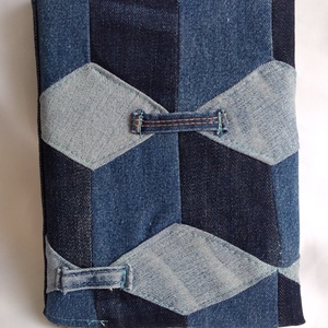 Farmer könyvborító patchwork építőkocka mintával 2. - otthon & életmód - papír, írószer - Meska.hu