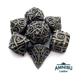 Bronz mintás fém kockaszett, Játék & Sport, Szerepjáték, , MESKA