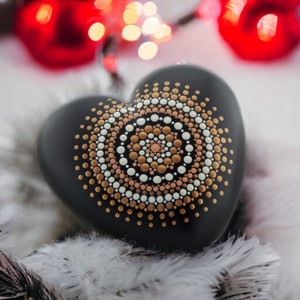 Szív mandala, Otthon & Életmód, Dekoráció, Spiritualitás, Mandala, Festett tárgyak, MESKA