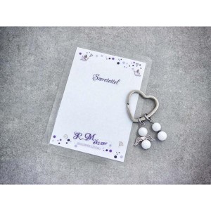 Szeretettel kulcstartó tejkvarccal, Táska & Tok, Kulcstartó & Táskadísz, Kulcstartó, , MESKA