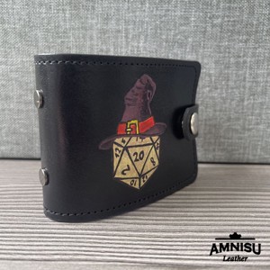 D20 mintás igazolványtartó - warrior - táska & tok - pénztárca & más tok - kártyatartó & irattartó - Meska.hu