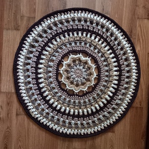 Tejes kávé mandala szőnyeg - Meska.hu