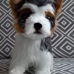 Egyedi kutya plüss fotó alapján - Biewer Yorkie Yorkshire terrier, Játék & Sport, Plüssállat & Játékfigura, Kutya, Varrás, Baba-és bábkészítés, MESKA