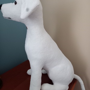 Egyedi plüss kutya XXL Argentin dog - játék & sport - plüssállat & játékfigura - kutya - Meska.hu