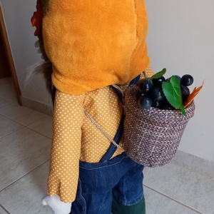95 cm őszi borász manó - játék & sport - plüssállat & játékfigura - manó - Meska.hu