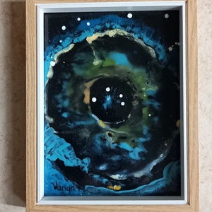 Szupernova - tűzzománc kép, Művészet, Festmény, Tűzzománc, Tűzzománc, MESKA