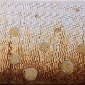 Feloldódás II. - absztrakt festmény fekvő, Művészet, Festmény, Akril, Festészet, MESKA