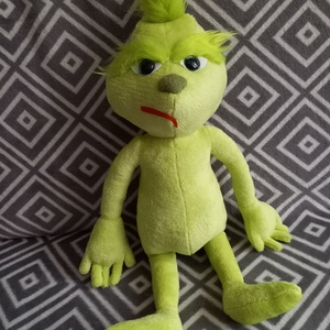 50 cm Grincs jellegű plüss fleece-ből - karácsony - karácsonyi lakásdekoráció - karácsonyi manók, figurák - Meska.hu