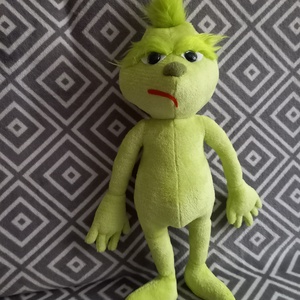 50 cm Grincs jellegű plüss fleece-ből, Karácsony, Karácsonyi lakásdekoráció, Karácsonyi manók, figurák, Varrás, Mindenmás, MESKA