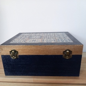 XXL nagy fa doboz óceánkék-bronz - otthon & életmód - dekoráció - asztal és polc dekoráció - díszdoboz - Meska.hu XXL nagy fa doboz óceánkék-bronz - otthon & életmód - dekoráció - asztal és polc dekoráció - díszdoboz - Meska.hu