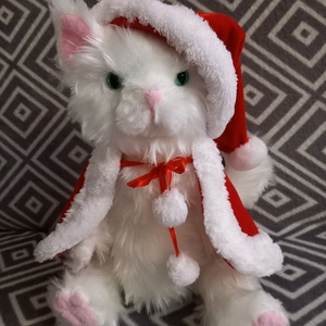 Műszőrme cica plüss mozgatható végtagokkal, Játék & Sport, Plüssállat & Játékfigura, Cica, Varrás, Baba-és bábkészítés, MESKA