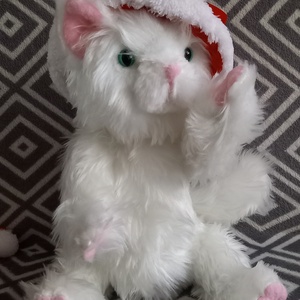 Műszőrme cica plüss mozgatható végtagokkal - játék & sport - plüssállat & játékfigura - cica - Meska.hu