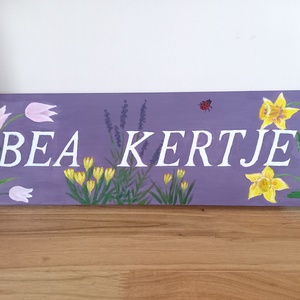 Fa kerti tábla - Meska.hu